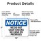 Signmission We Do Not Cash Checks No Cash On Premises, 10 in W x Rectangle, Aluminum OS-2PACK-NS-A-710-L-18993 - alternate 6